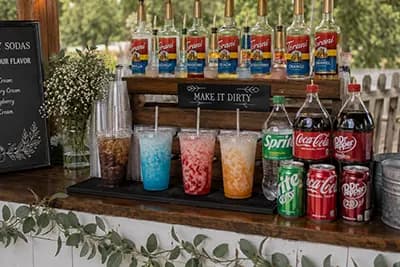Mixies soda bar setup