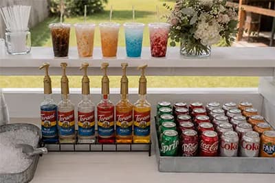 Colorful Mixies drink selection